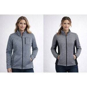 Marc New York Jacket Womens S Lot of 2 Blue Black Herringbone Fleece Lined Warm